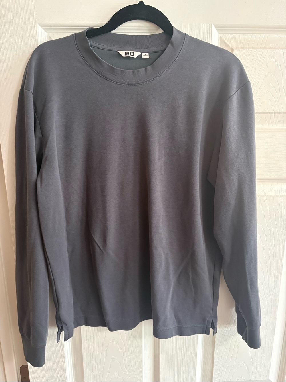 Uniqlo U Airism crewneck sweatshirt pullover grey men's M